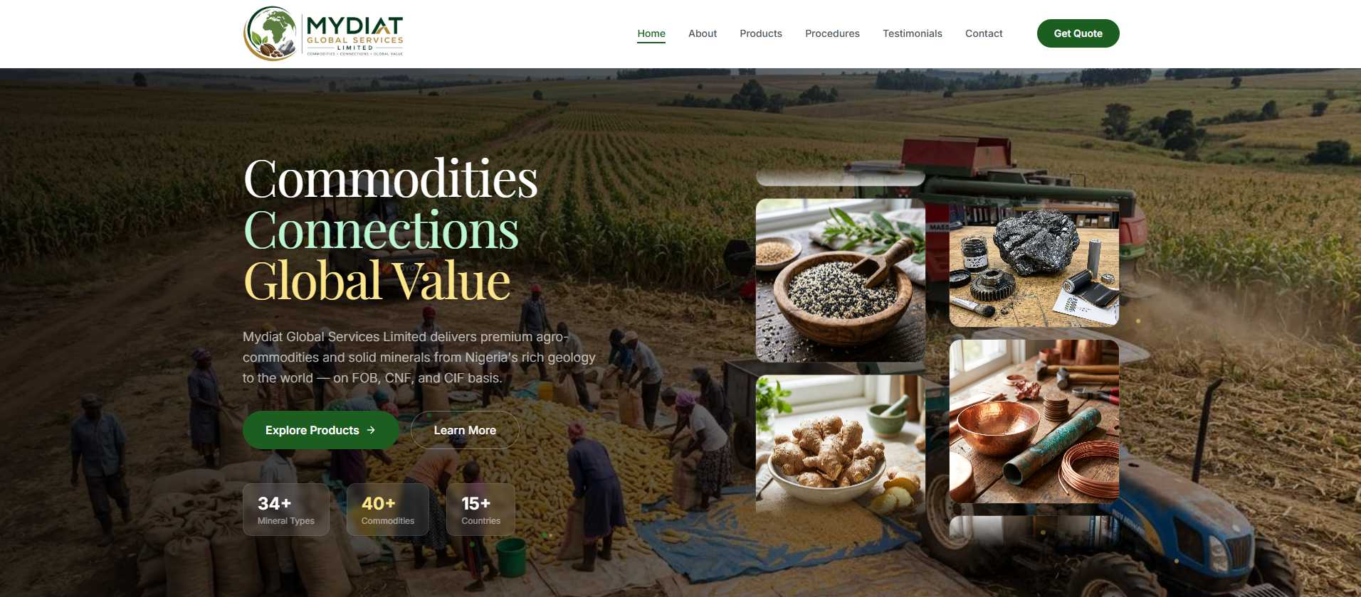 Mydiat Global Services Limited Website